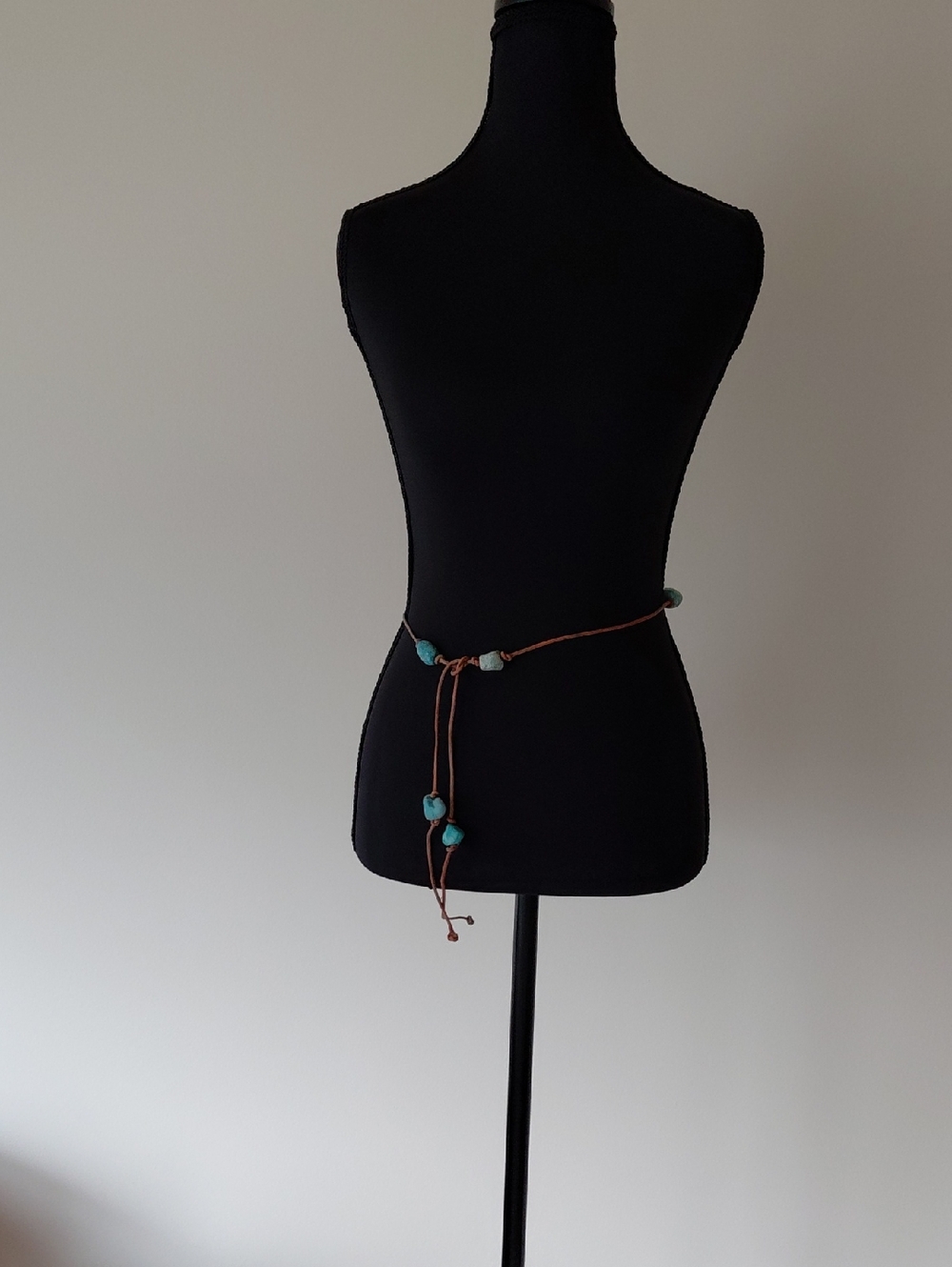 Turquoise Bead Leather Wrap Belt - Women Accessories